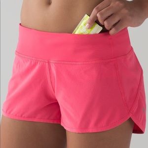Lululemon speed short hot pink size 4 2.5” inseam